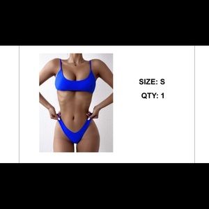 Blue bikini set